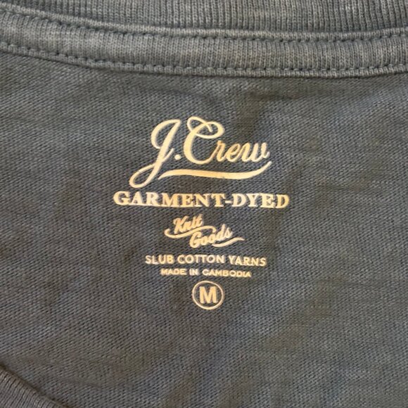 J Crew Garment Dyed Slub Cotton T Shirt M - Picture 3 of 3